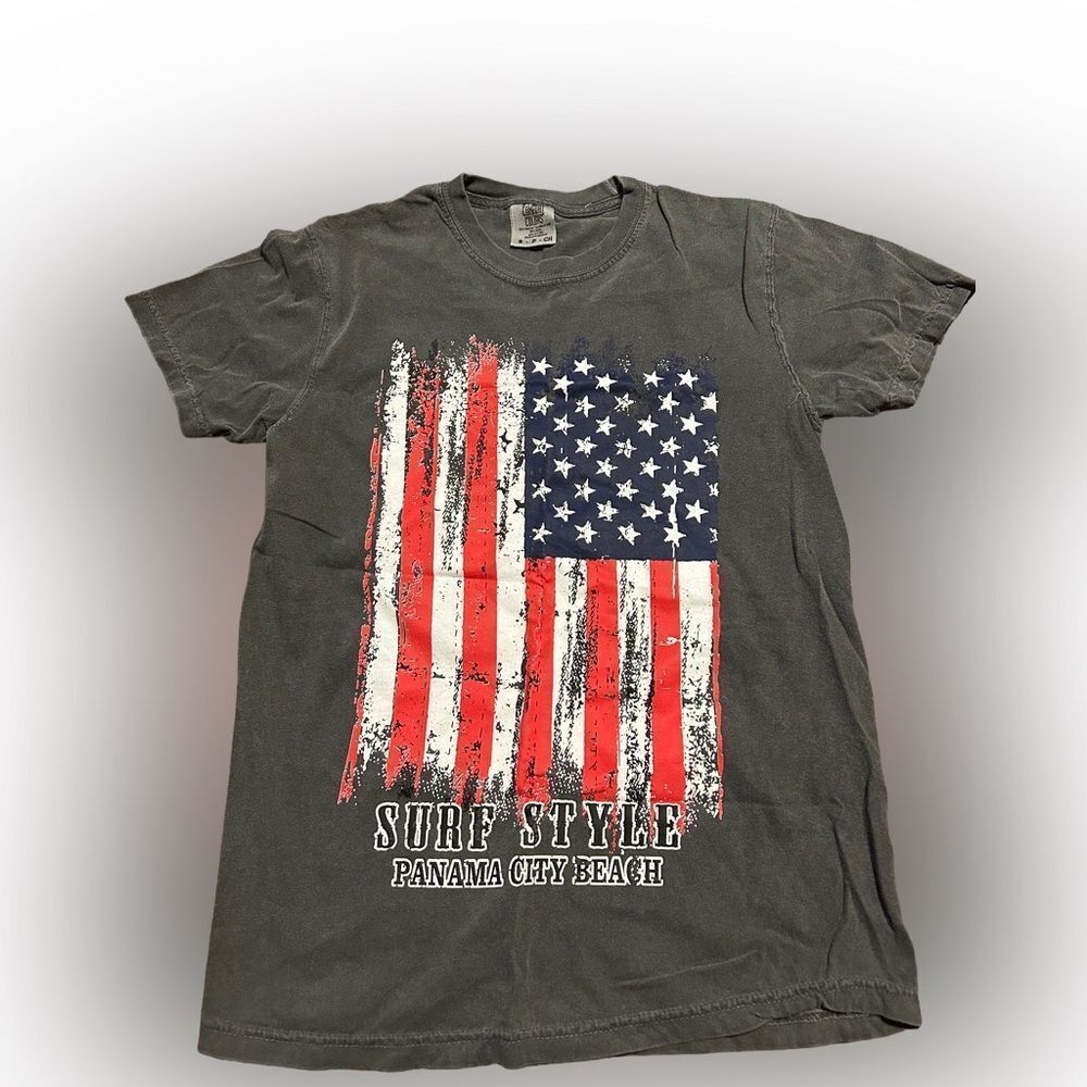 Comfort Colors Surf Style American Flag T-shirt
